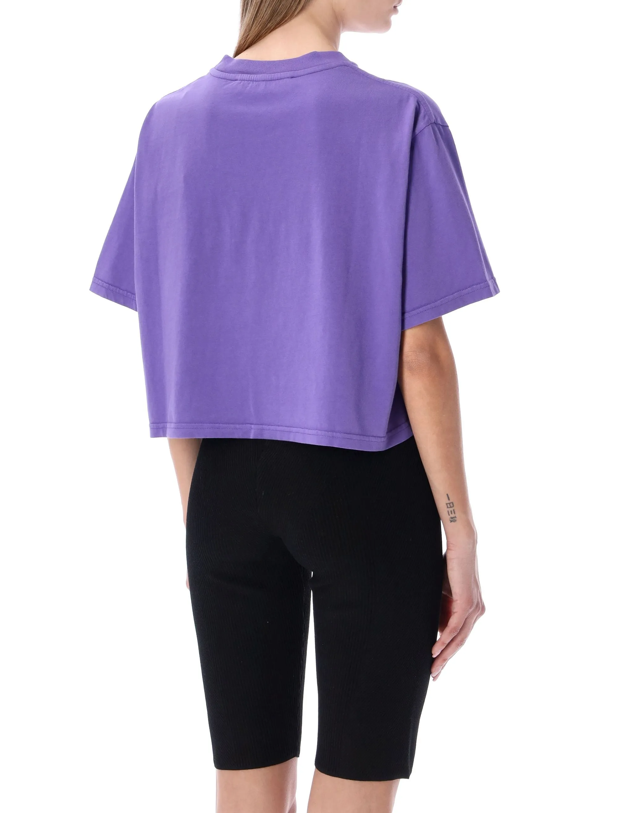 1017 ALYX 9SM Logo Printed Crewneck Cropped T-Shirt