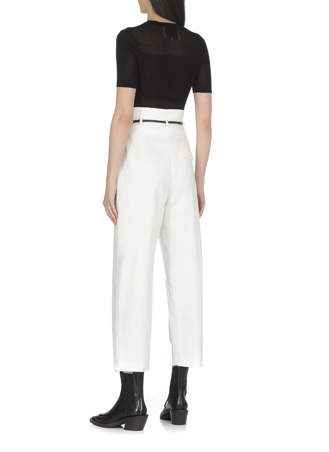 3.1 Phillip Lim Crewneck Short-Sleeveless Knitted Top