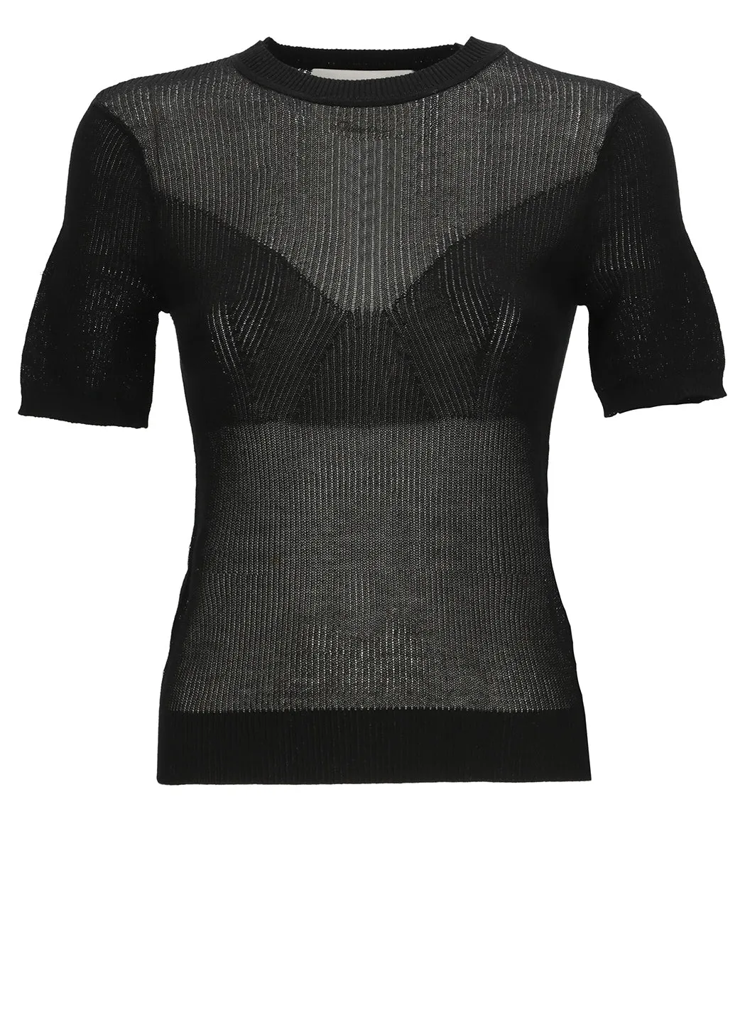 3.1 Phillip Lim Crewneck Short-Sleeveless Knitted Top