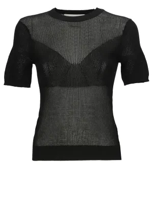3.1 Phillip Lim Crewneck Short-Sleeveless Knitted Top
