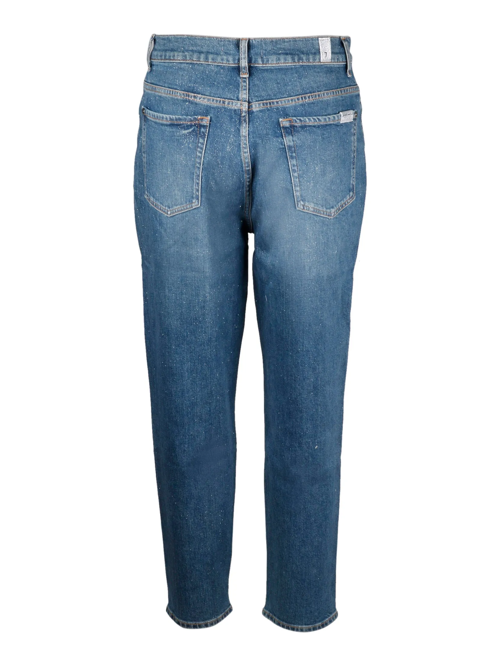 7 For All Mankind Faded Straight-Leg Jeans