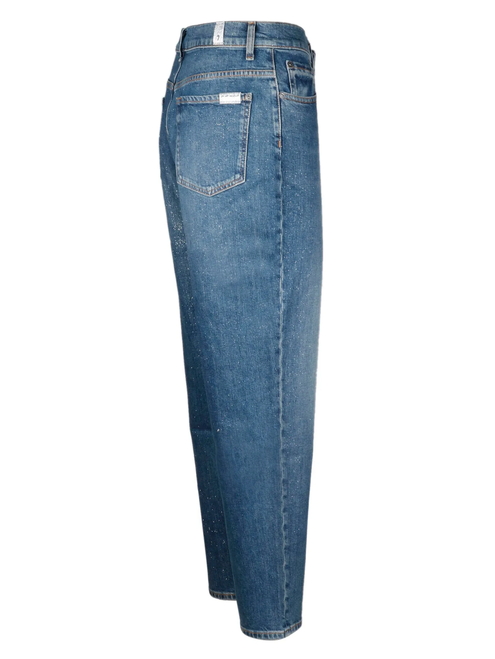 7 For All Mankind Faded Straight-Leg Jeans