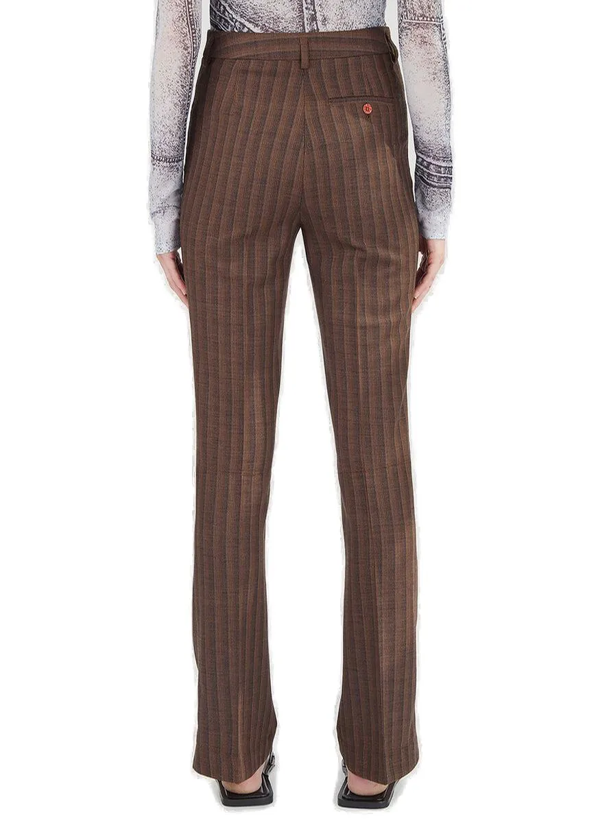 Acne Studios Button Detailed Striped Trousers