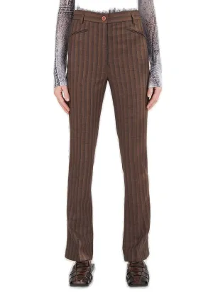 Acne Studios Button Detailed Striped Trousers