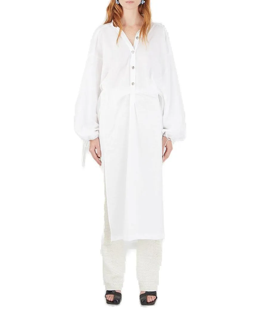 Acne Studios Buttoned Long-Sleeved Shirt Dress