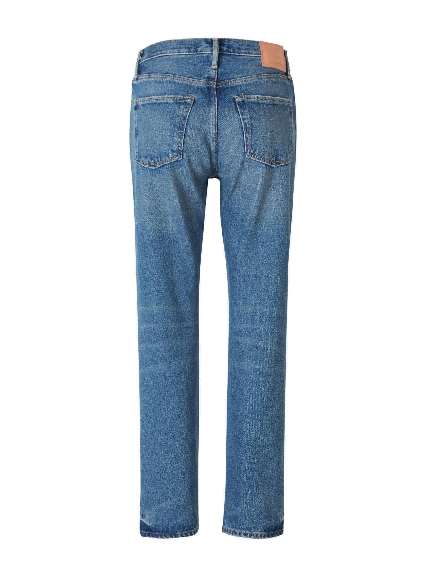 Acne Studios Distressed Straight Leg Jeans