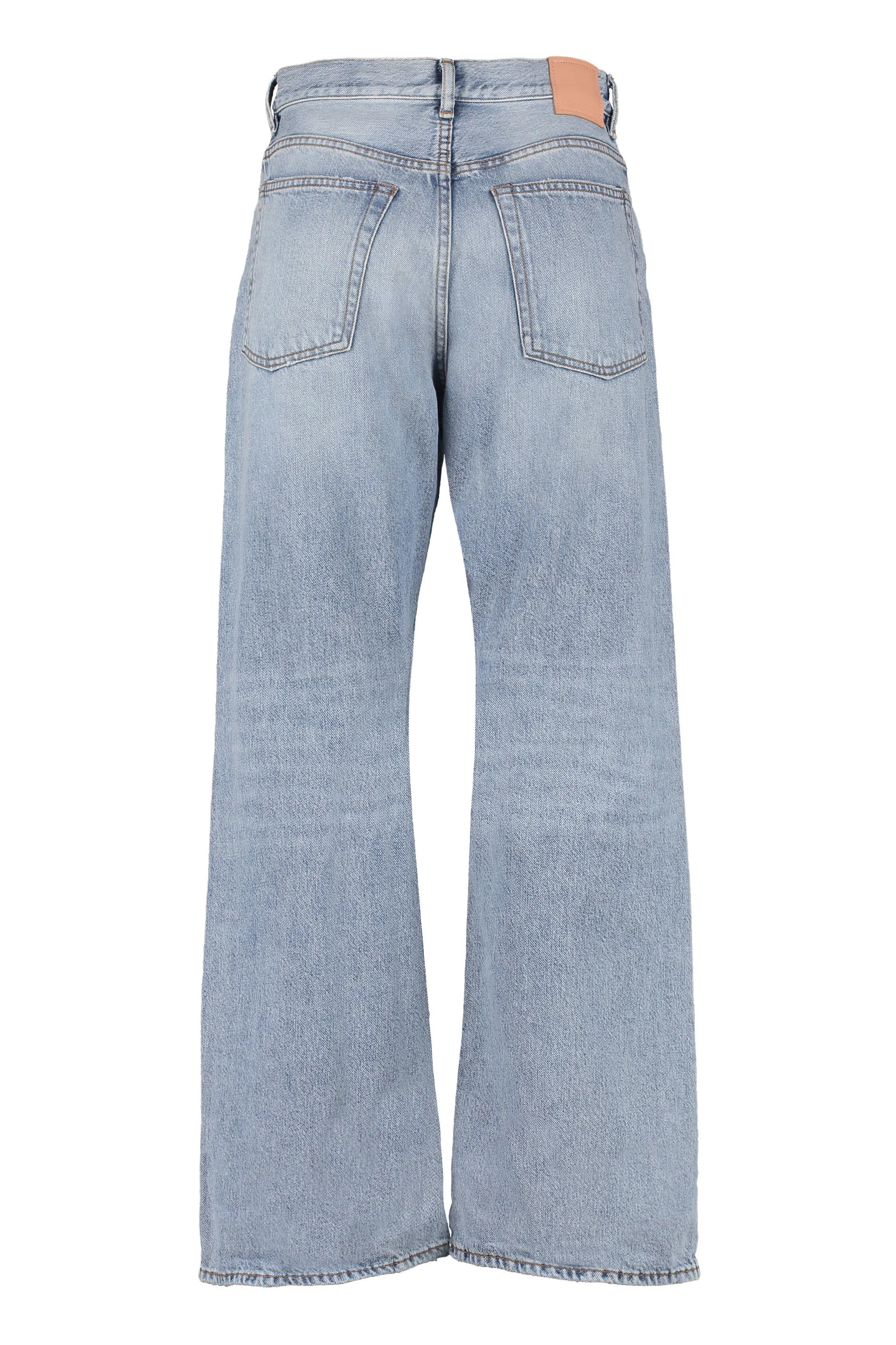 Acne Studios Distressed Straight Leg Jeans