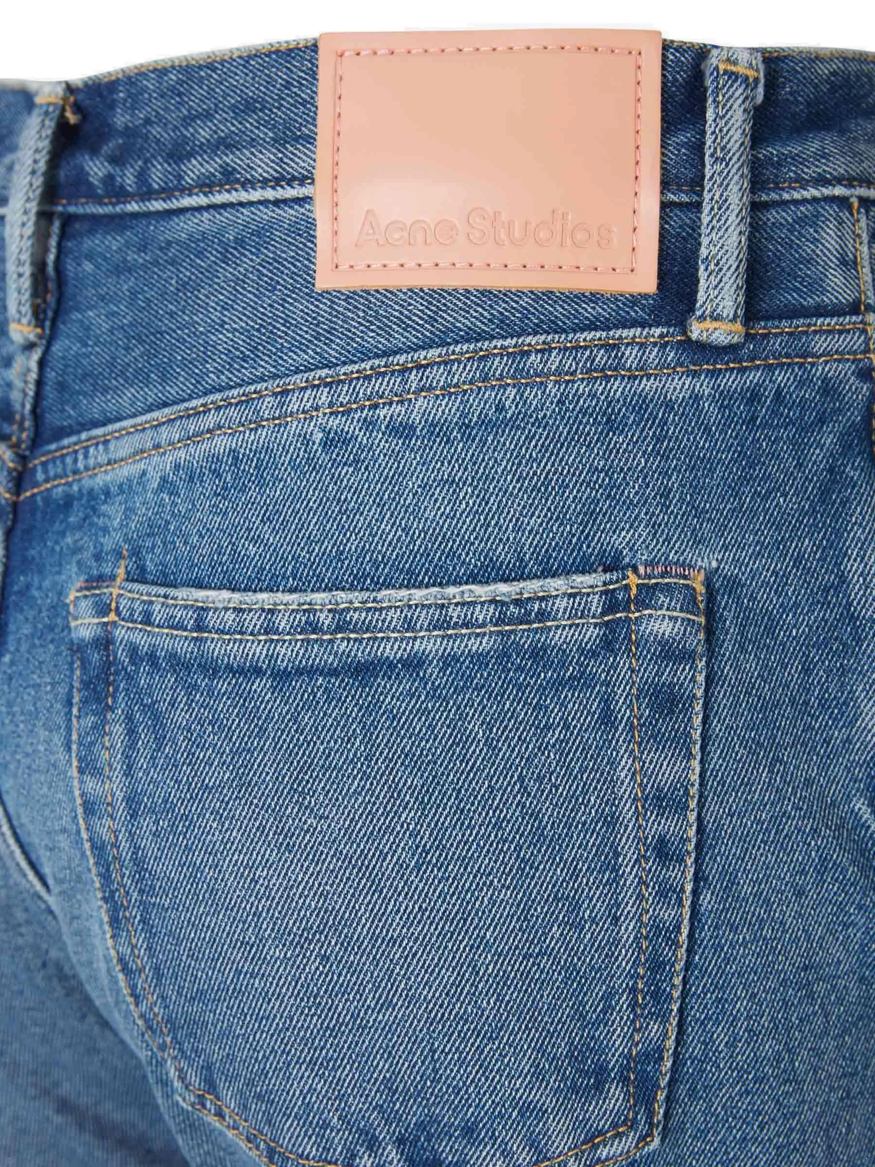 Acne Studios Distressed Straight Leg Jeans