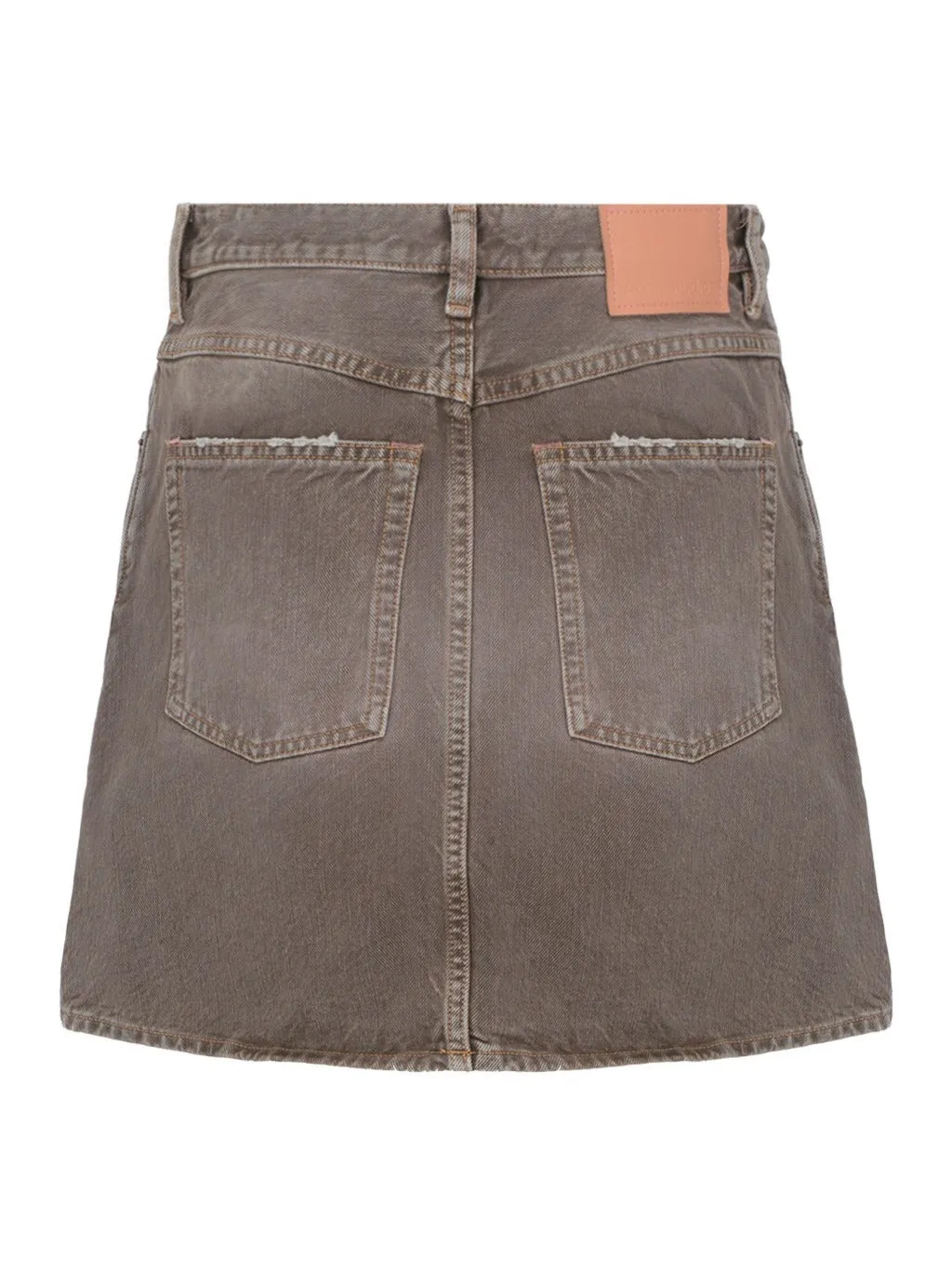 Acne Studios Frayed Edge Denim Mini Skirt