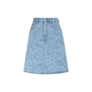 Acne Studios Logo Patch Denim Skirt