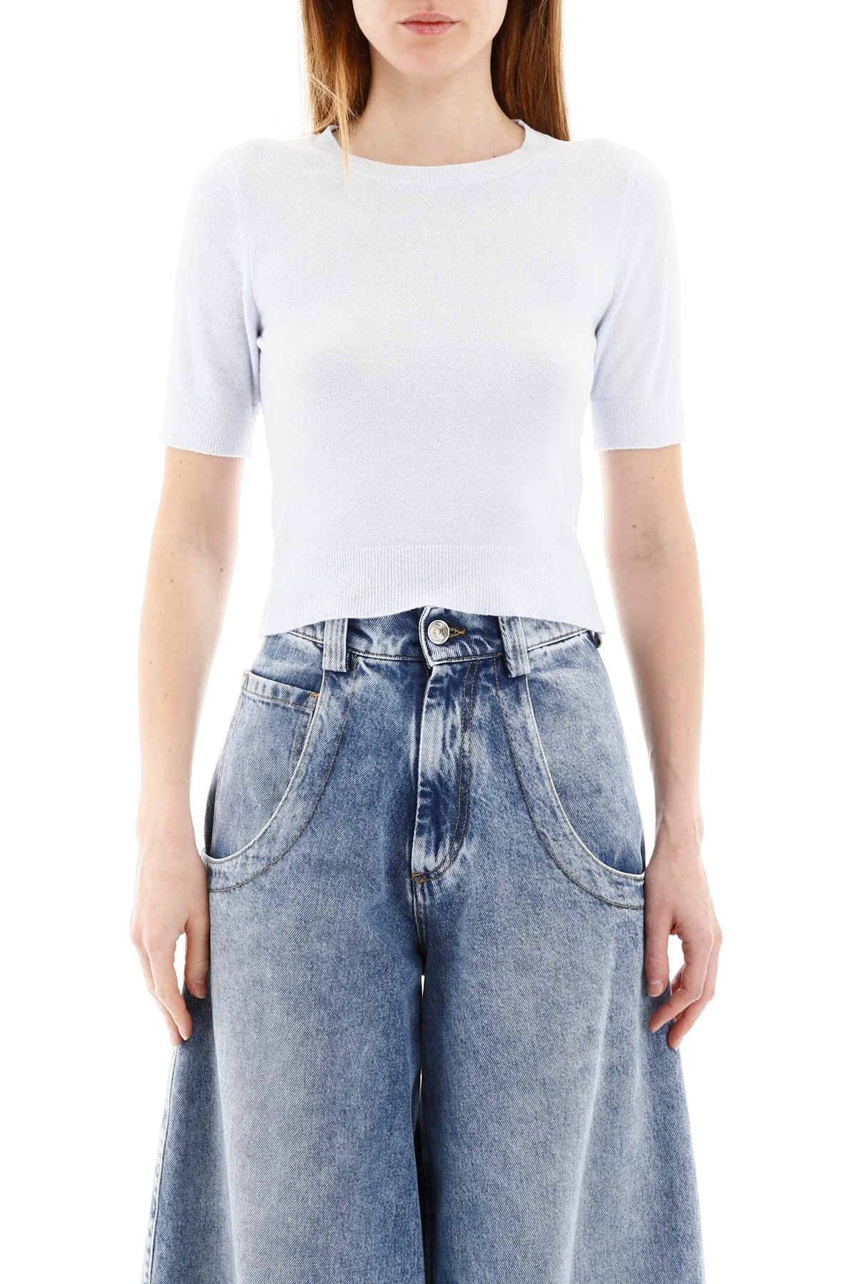 Acne Studios Short-Sleeved Knit Top