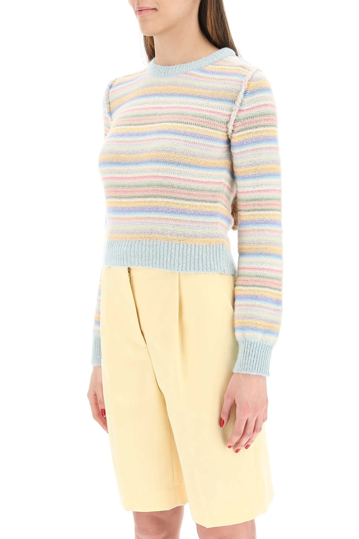 Acne Studios Striped Crewneck Knit Jumper