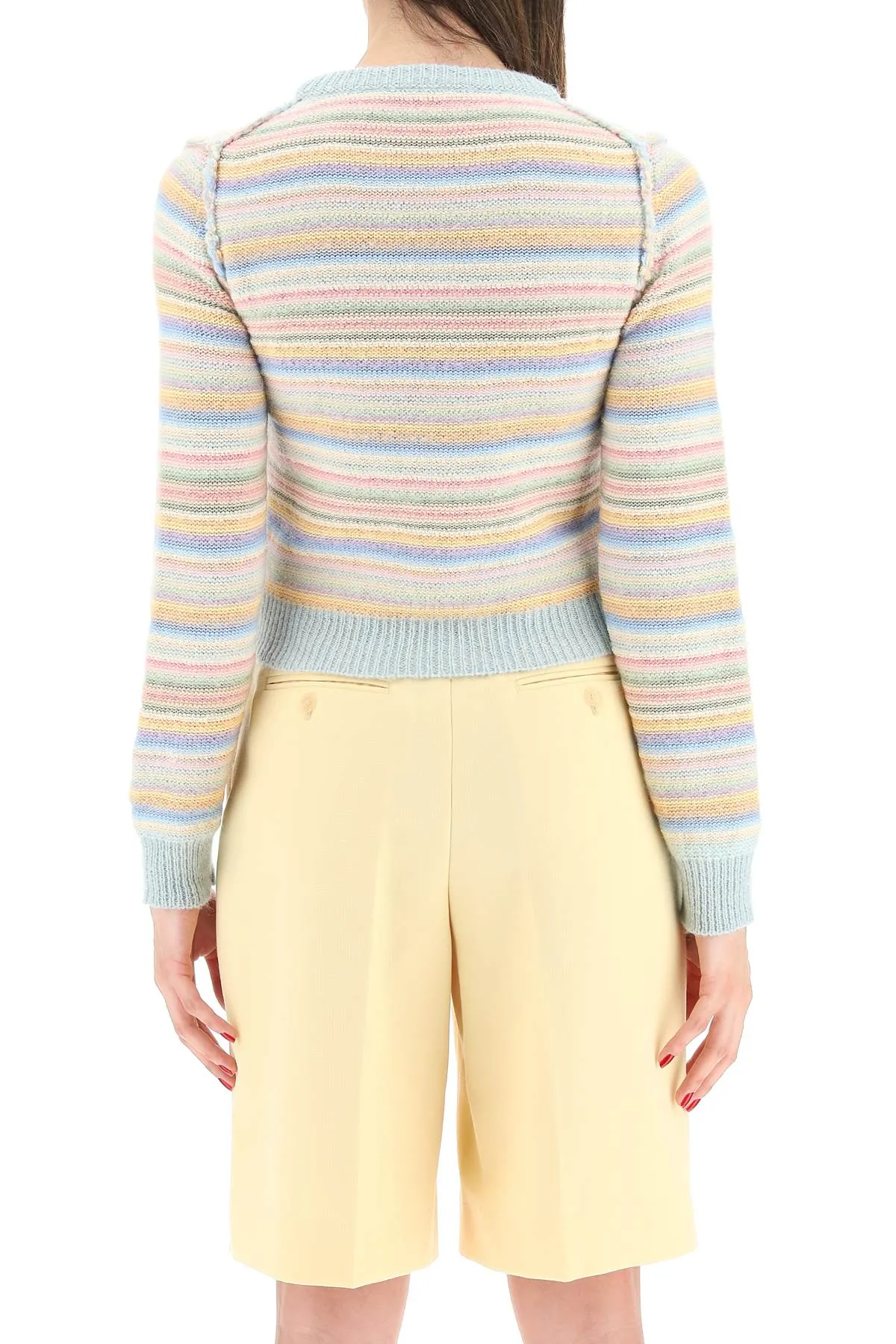 Acne Studios Striped Crewneck Knit Jumper