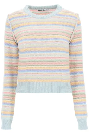 Acne Studios Striped Crewneck Knit Jumper