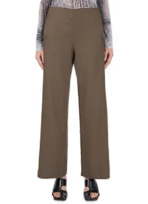 Acne Studios Zip Detailed Wide Leg Trousers