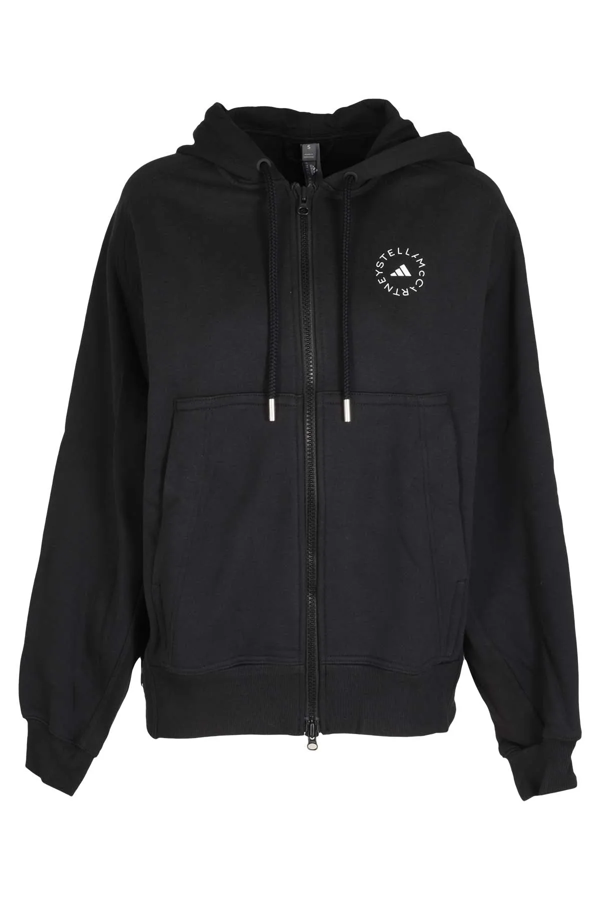 Adidas By Stella McCartney Logo Printed Zipped Hoodie