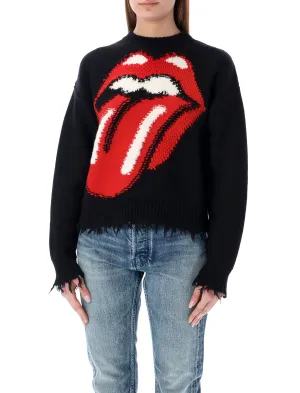Alanui Lip Intarsia Knit Jumper