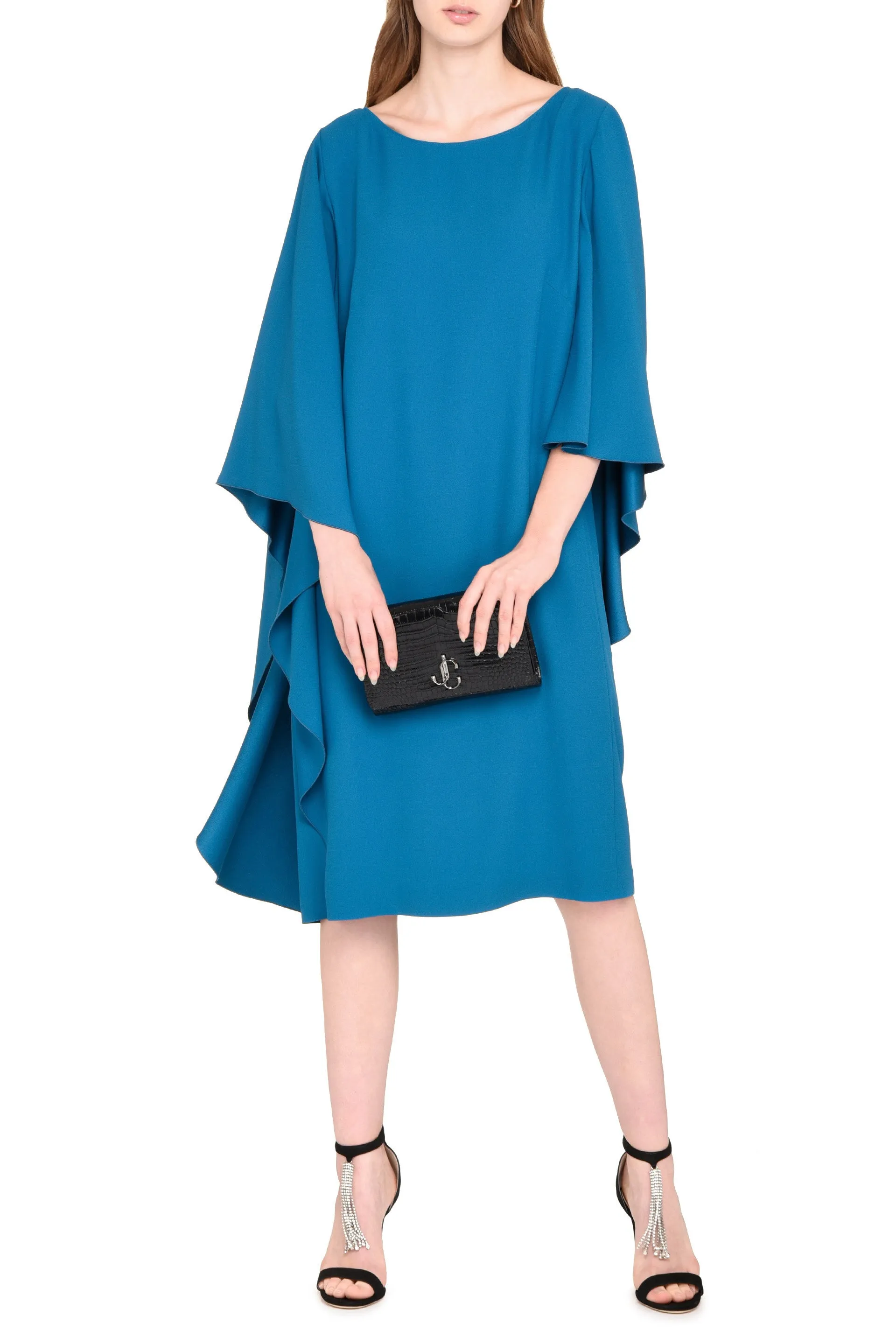 Alberta Ferretti Asymmetric Midi Dress