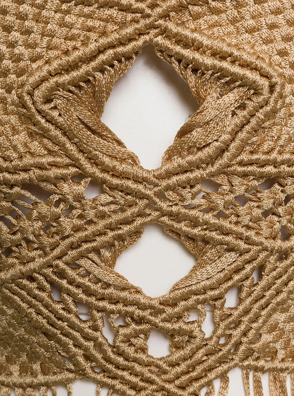 Alberta Ferretti Fringed Halter Neck Knitted Top