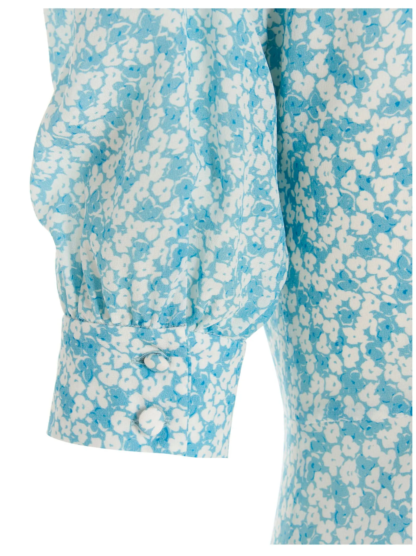 Alessandra Rich Flower Print Mini Dress
