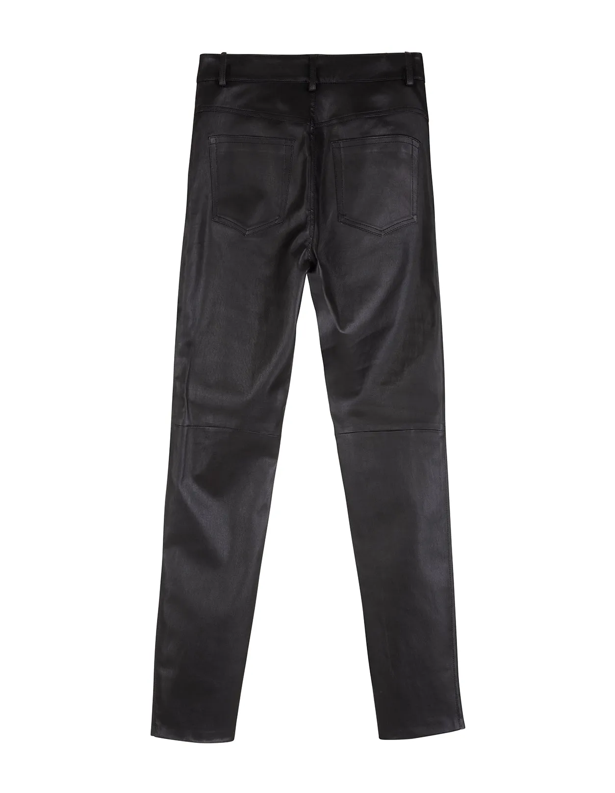 Alessandra Rich Studded Slim-Fit Leather Pants