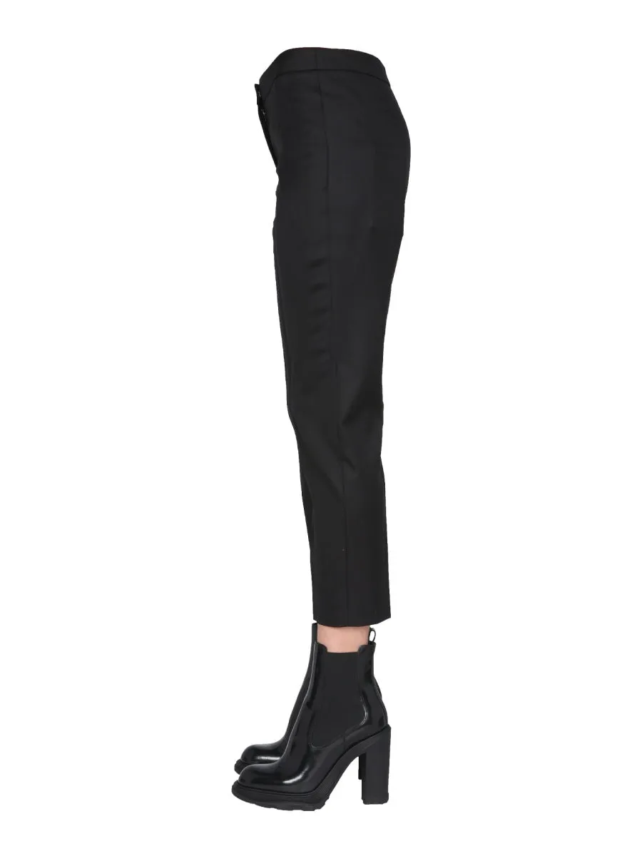 Alexander McQueen Cropped Straight Leg Trousers