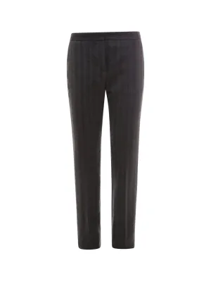 Alexander McQueen Herringbone Long Cigarette Trousers