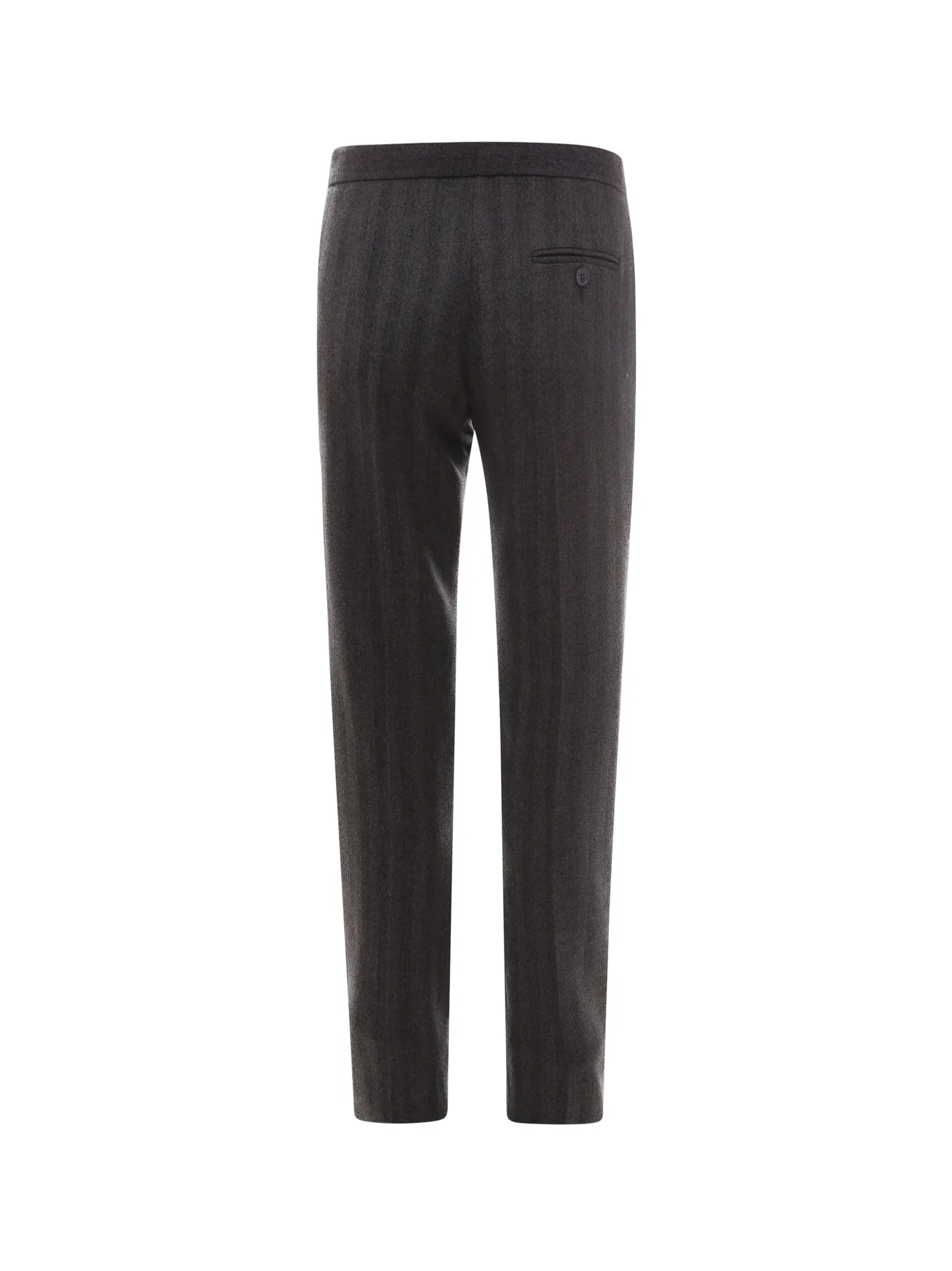 Alexander McQueen Herringbone Long Cigarette Trousers