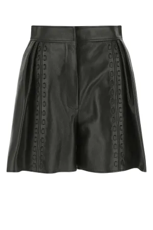 Alexander McQueen High Waist Buttoned Shorts