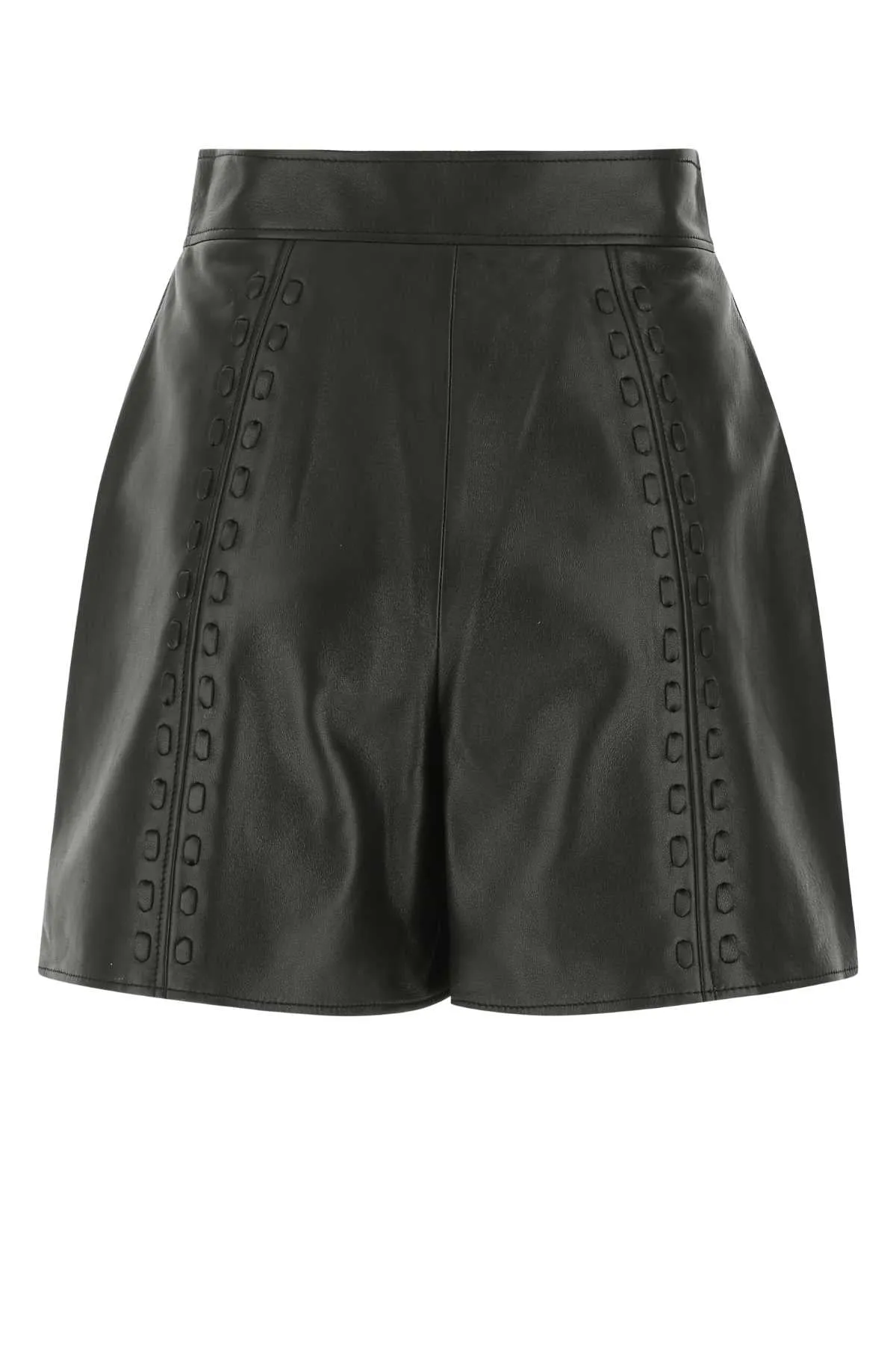 Alexander McQueen High Waist Buttoned Shorts