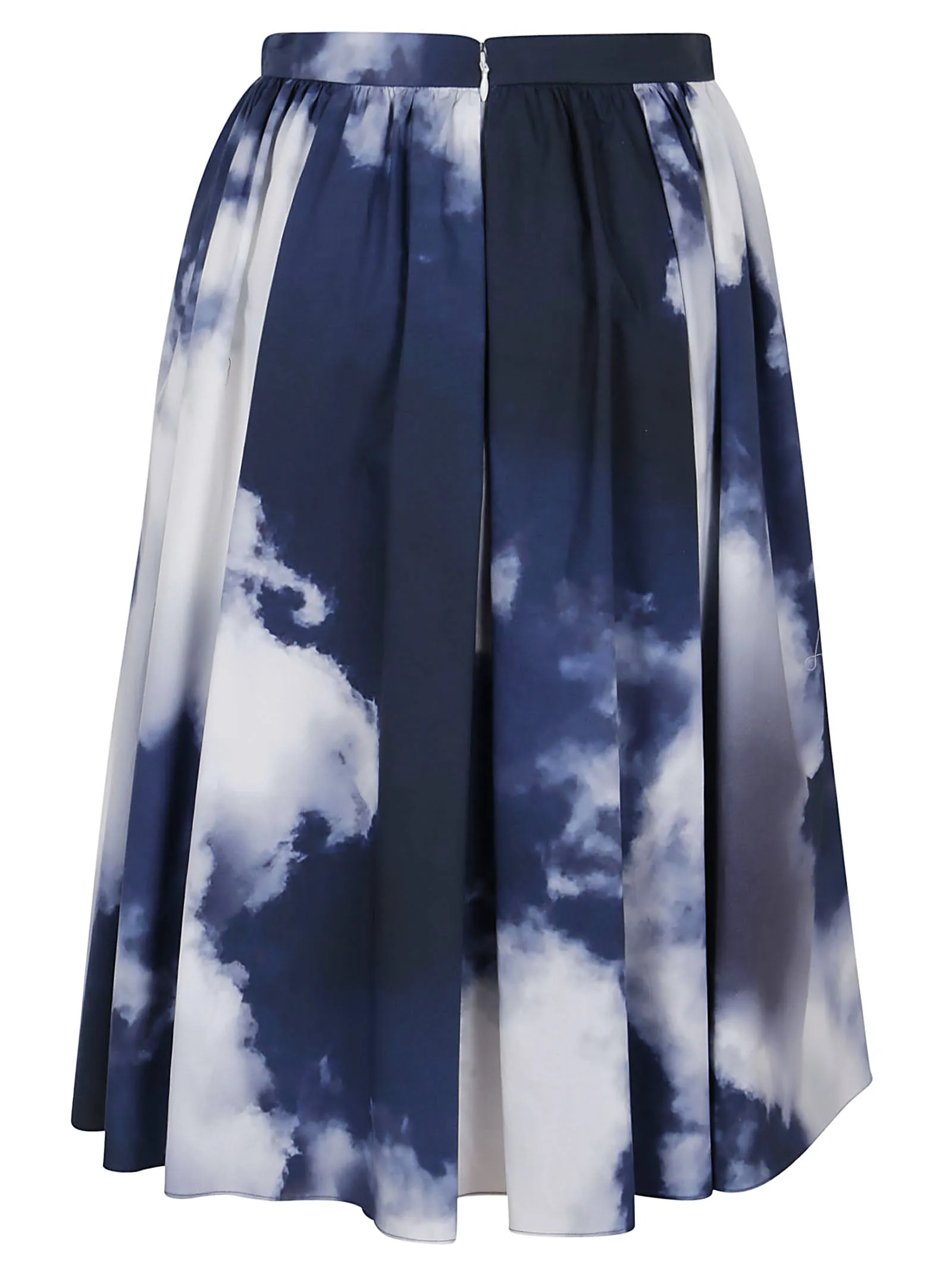 Alexander McQueen High Waist Zip Detailed Skirt