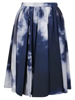 Alexander McQueen High Waist Zip Detailed Skirt