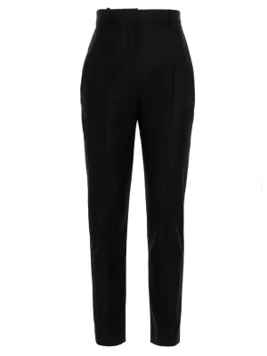 Alexander McQueen High-Waisted Cigarette Trousers