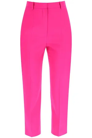 Alexander McQueen High Waisted Cropped Trousers