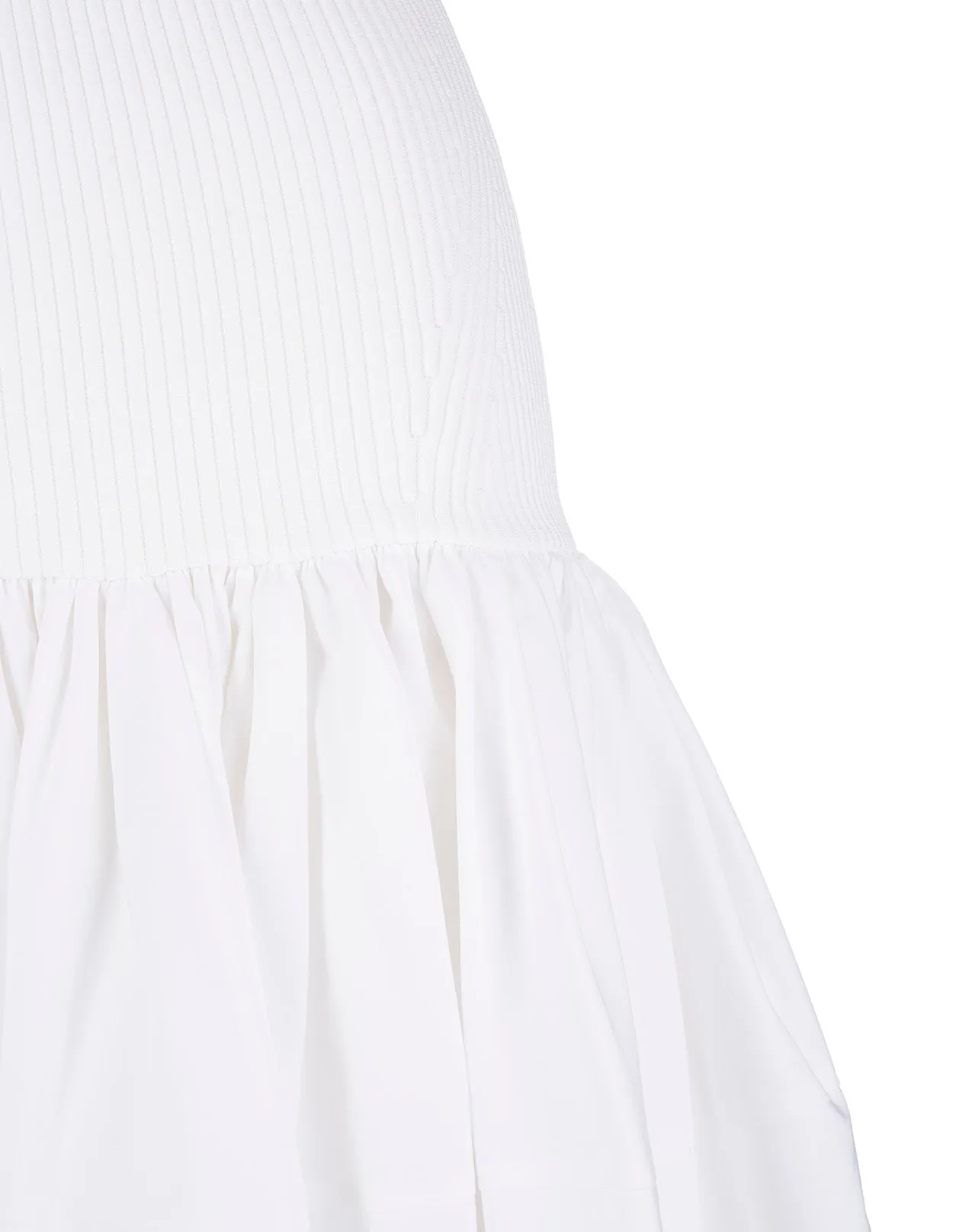 Alexander McQueen High Waisted Gathered Midi Skirt