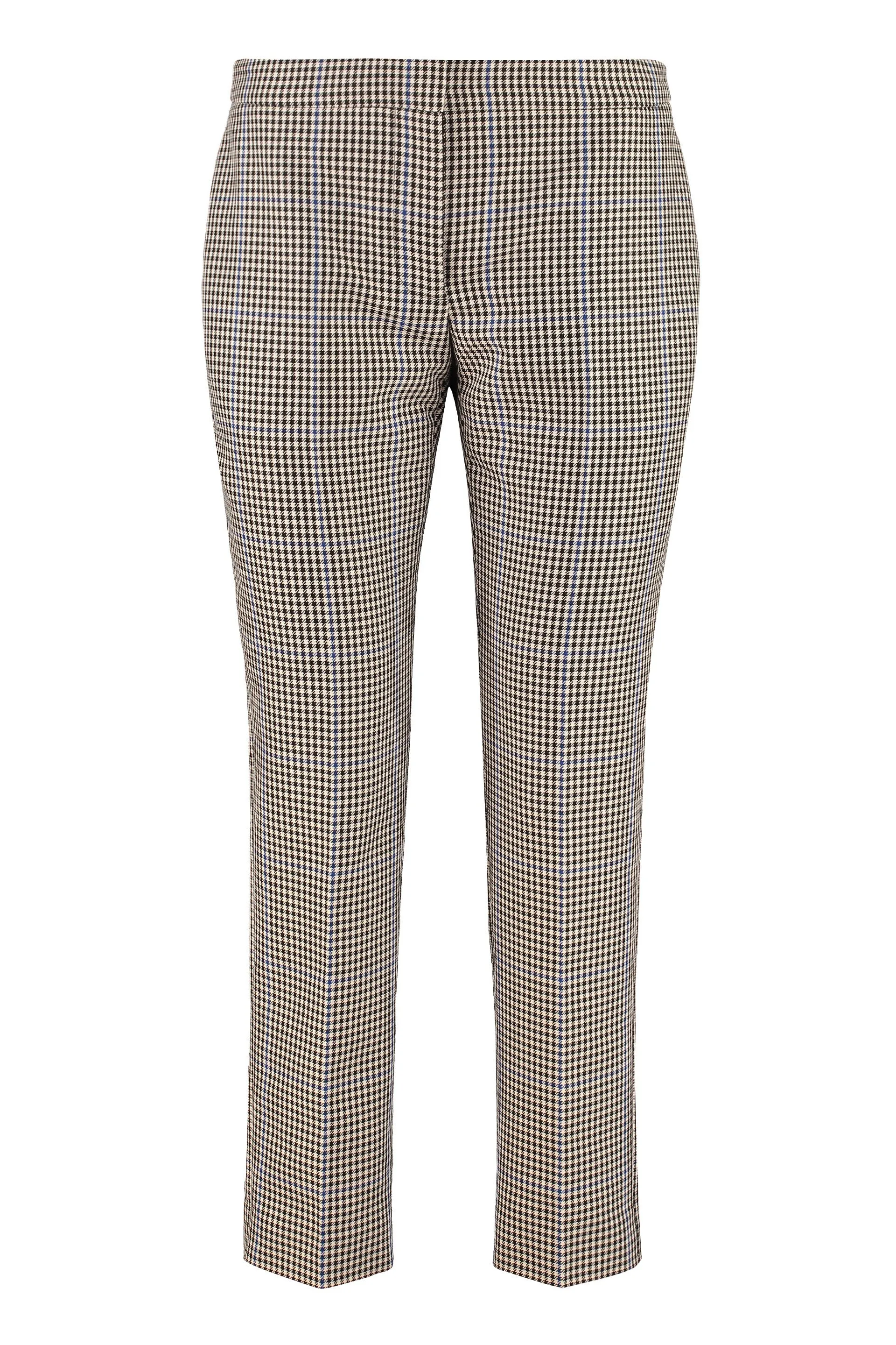 Alexander McQueen Houndstooth Straight Leg Trousers