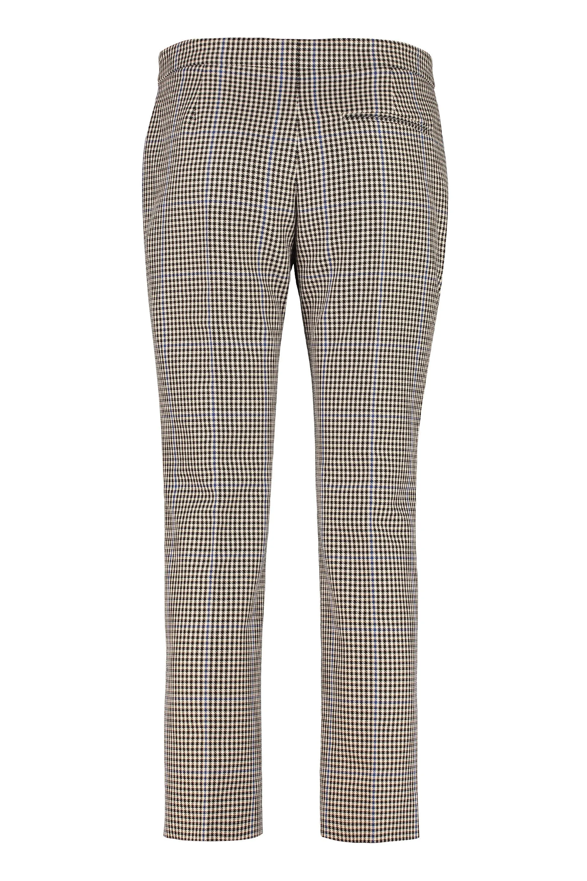 Alexander McQueen Houndstooth Straight Leg Trousers