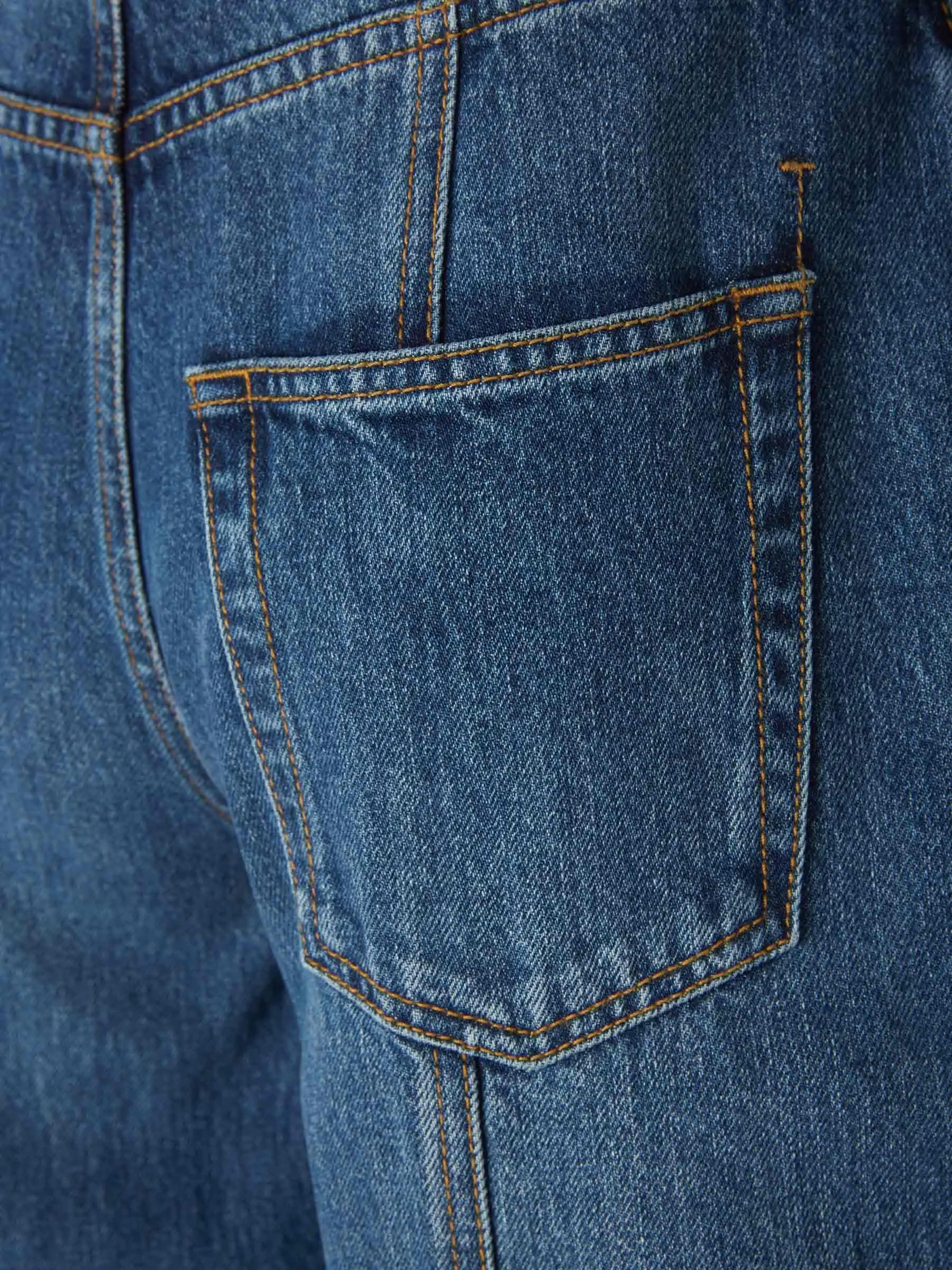 Alexander McQueen Logo Patch Straight Leg Jeans