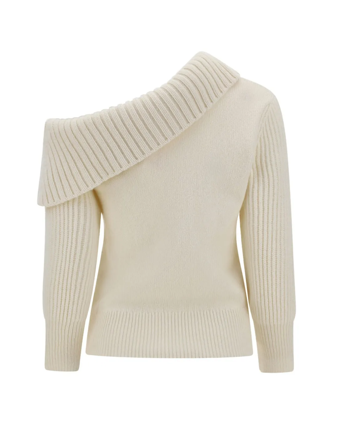 Alexander McQueen One-Shoulder Knit Jumper