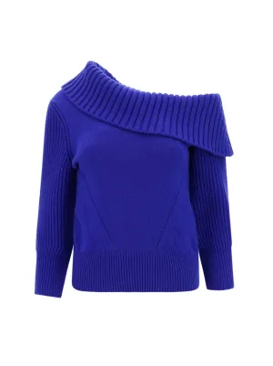 Alexander McQueen One-Shoulder Knit Jumper