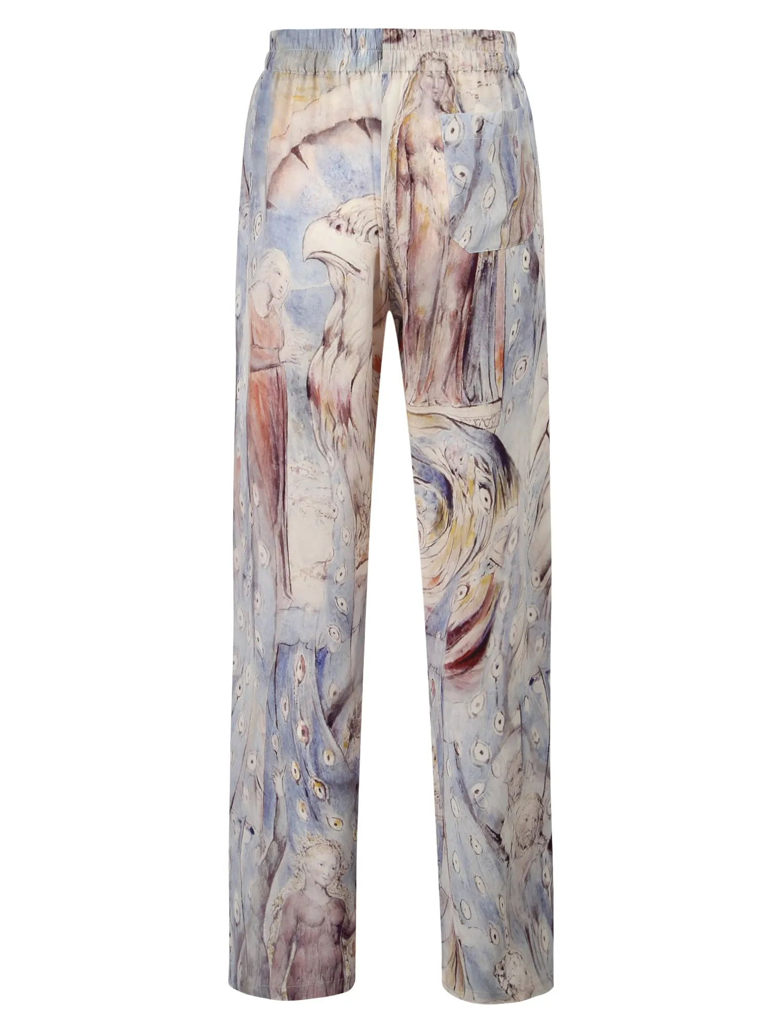 Alexander McQueen Painterly Printed Straight Leg Trousers