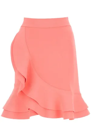 Alexander McQueen Ruffled Asymmetric Mini Skirt