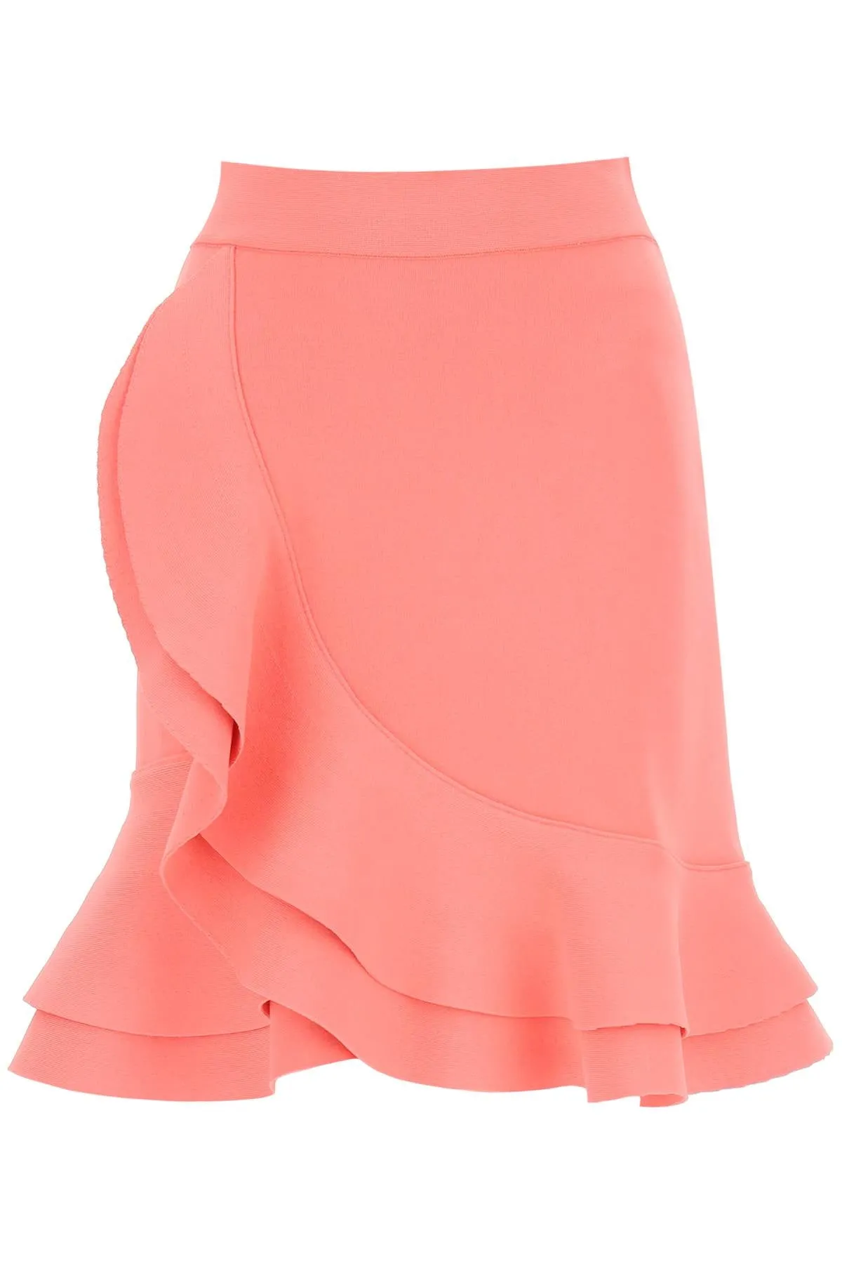Alexander McQueen Ruffled Asymmetric Mini Skirt