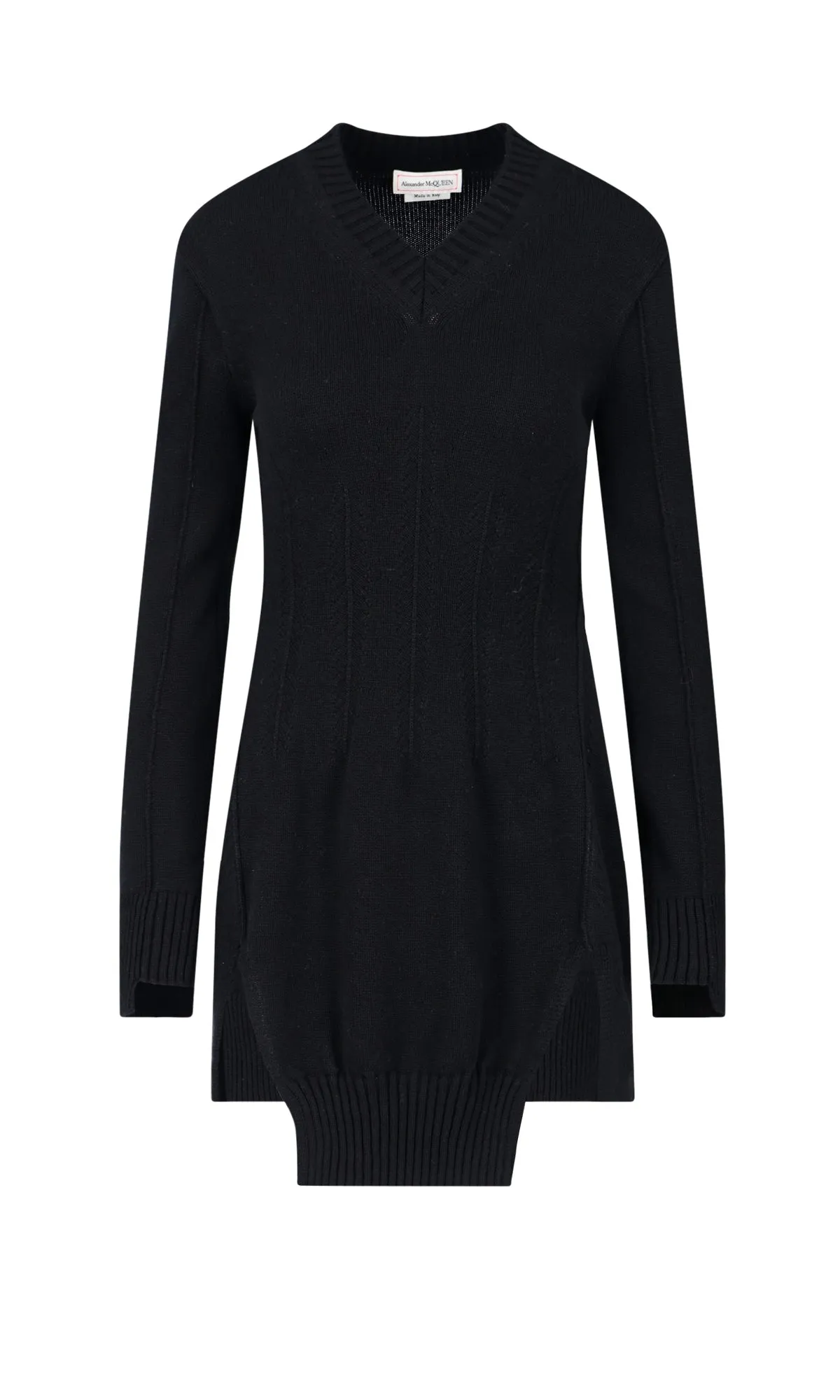Alexander McQueen V-Neck Knit Dress