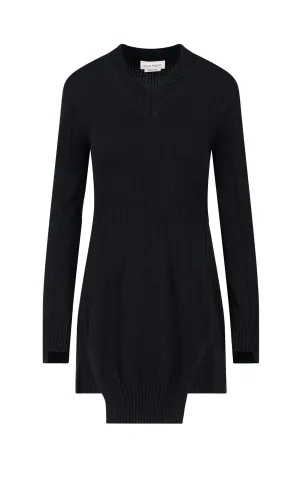 Alexander McQueen V-Neck Knit Dress