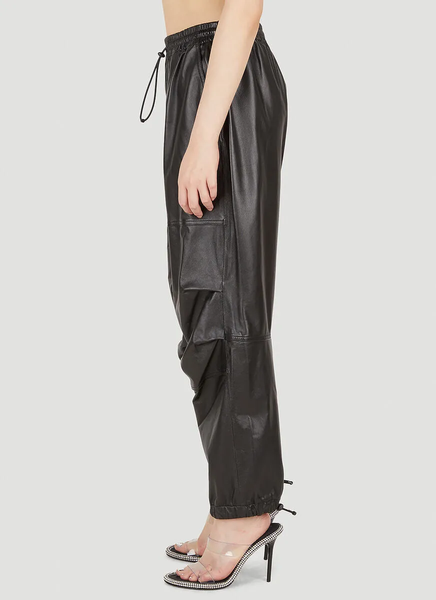 Alexander Wang Baggy Leather Joggers