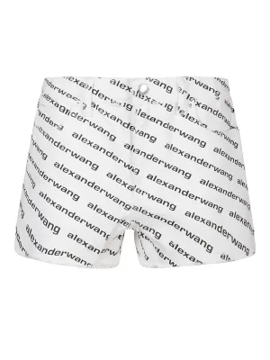 Alexander Wang Bite Logo Denim Shorts