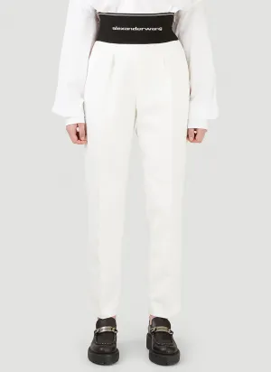 Alexander Wang Logo Band Straight-Leg Pants