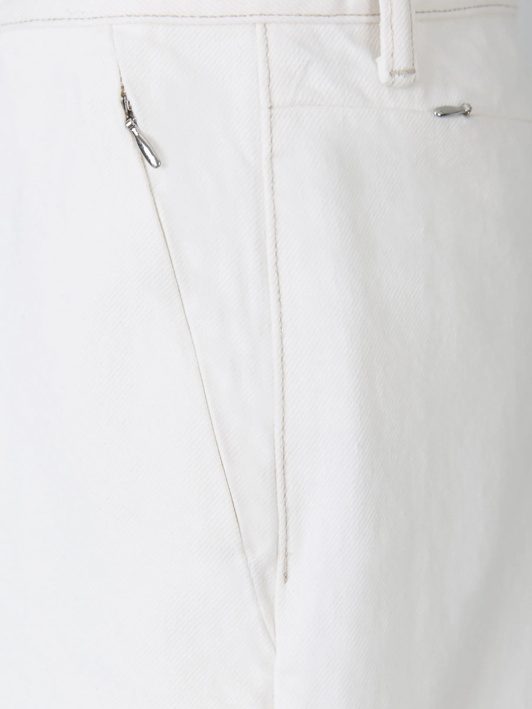 Alexander Wang Relaxed Fit Logo Patch Denim Shorts