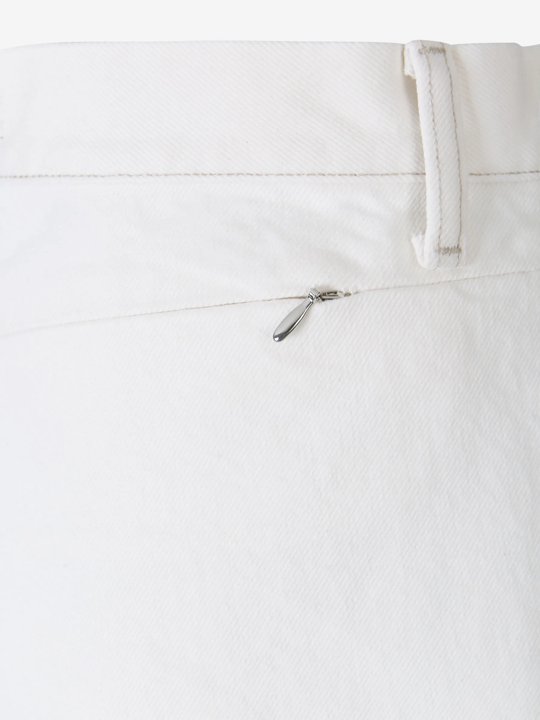 Alexander Wang Relaxed Fit Logo Patch Denim Shorts